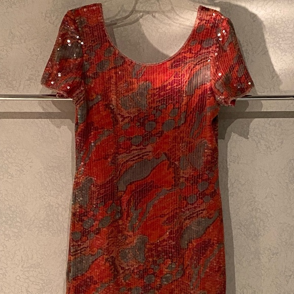 stylework Dresses & Skirts - Elegant multicolored knee length party dress. 💯 % silk with polyester lining.